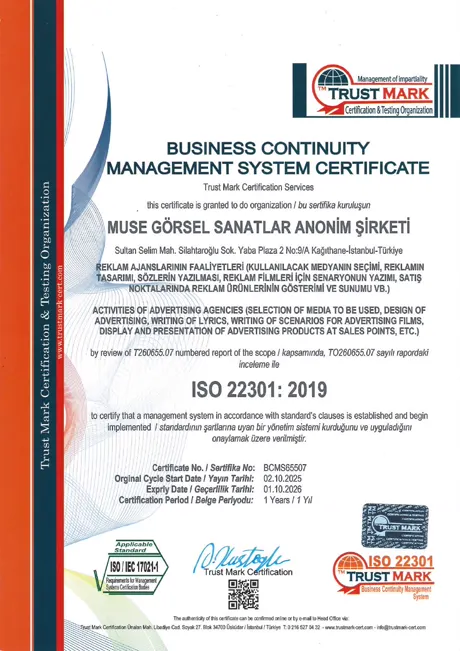 ISO 22301:2019 · İş Sürekliliği