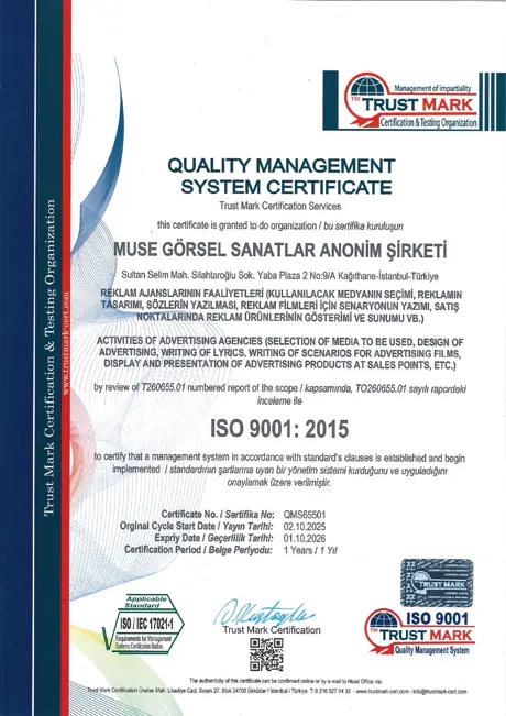 ISO 9001:2015 · Kalite Yönetim Sistemi
